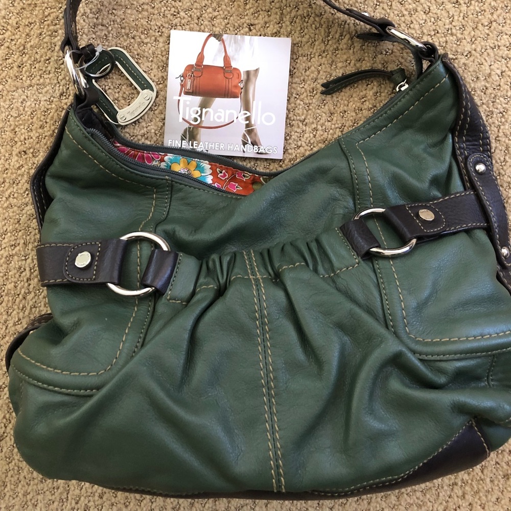 NWOT Tignanello Leather Shoulder Bag